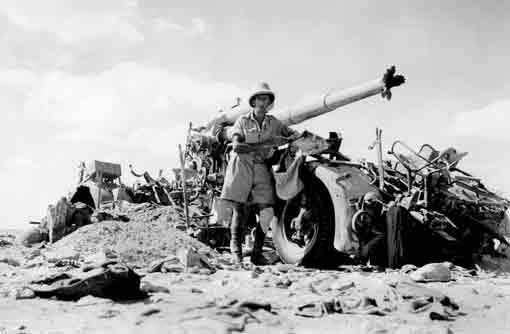 Destroyed German 88mm Gun At El Alamein